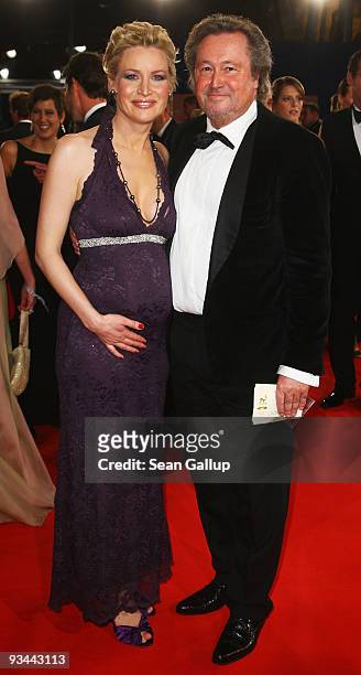 Eve Maren Buechner and husband Helmut Sendelmeier arrive to the Bambi Awards 2009 at the Metropolis Hall at the Filmpark Babelsberg on November 26,...