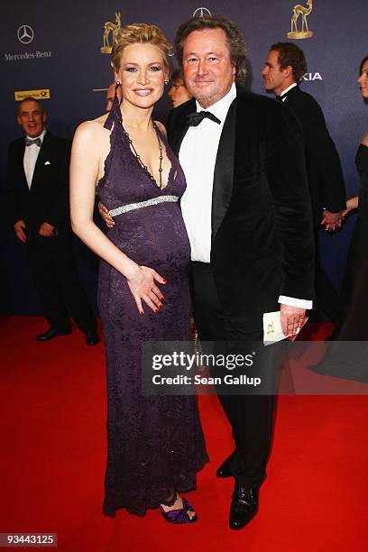 Eve Maren Buechner and husband Helmut Sendelmeier arrive to the Bambi Awards 2009 at the Metropolis Hall at the Filmpark Babelsberg on November 26,...