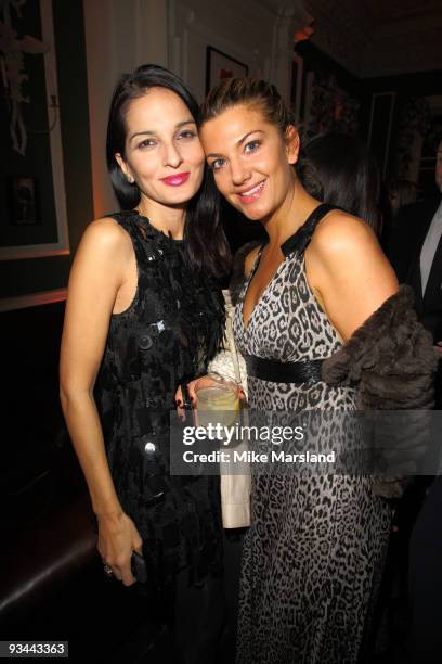 Yasmin Mills, and Inge Theron attend the After party for the London Premiere of 'Nowhere Boy' hosted by Quintessentially at The House of St Barnabas...