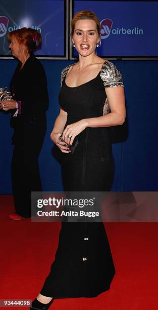 Actress Kate Winslet arrives to the Bambi Awards 2009 at the Metropolis Hall at the Filmpark Babelsberg on November 26, 2009 in Potsdam, Germany.