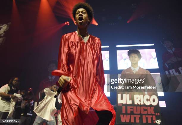 Lil Rico performs during the SXSW Takeover Eardummers Takeover at ACL Live at the Moody Theatre during SXSW 2018 on March 16, 2018 in Austin, Texas.