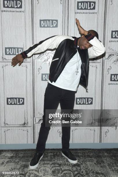 Actor Jay Pharoah visits the Build Series to discuss the new film "Unsane" at Build Studio on March 19, 2018 in New York City.