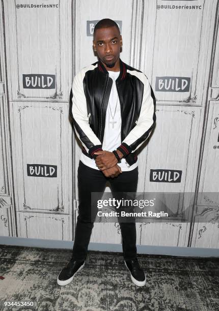 Actor Jay Pharoah visits Build to discuss the movie "Unsane" on March 19, 2018 at Build Studio in New York City.