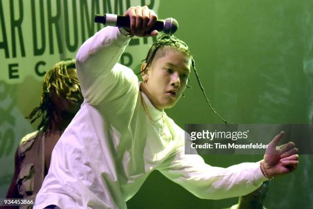 Shotta Spence performs during the SXSW Takeover Eardummers Takeover at ACL Live at the Moody Theatre during SXSW 2018 on March 16, 2018 in Austin,...