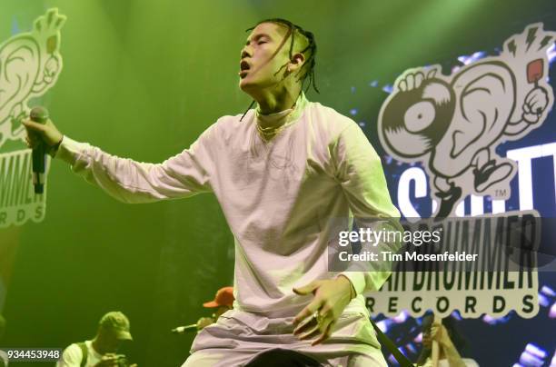 Shotta Spence performs during the SXSW Takeover Eardummers Takeover at ACL Live at the Moody Theatre during SXSW 2018 on March 16, 2018 in Austin,...