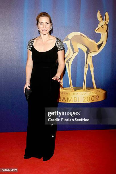 Actress Kate Winslet arrives for the Bambi Awards 2009 at the Metropolis hall at Filmpark Babelsberg on November 26, 2009 in Potsdam, Germany.