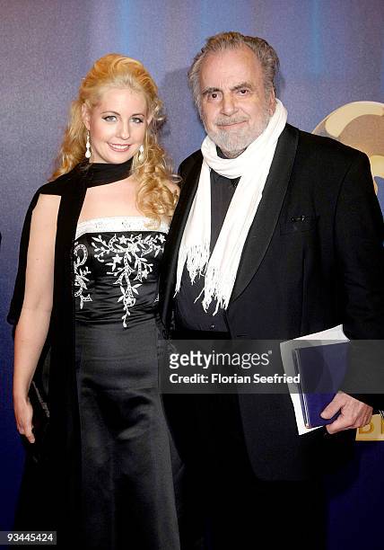 Actor Maximilian Schell and Iva Mihanovic arrive for the Bambi Awards 2009 at the Metropolis hall at Filmpark Babelsberg on November 26, 2009 in...