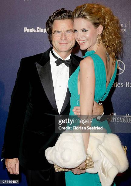 Florian Langenscheidt and Miriam Friedrich arrive for the Bambi Awards 2009 at the Metropolis hall at Filmpark Babelsberg on November 26, 2009 in...