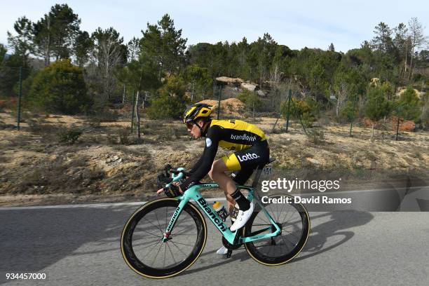 Steven Kruijswijk of The Netherlands and Team LottoNL-Jumbo / during the 98th Volta Ciclista a Catalunya 2018, Stage 1 a 152,3km stage from Calella...