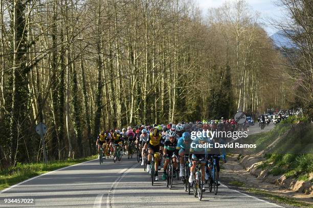 Peloton / during the 98th Volta Ciclista a Catalunya 2018, Stage 1 a 152,3km stage from Calella to Calella on March 19, 2018 in Calella, Spain.