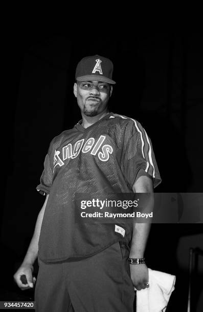 Rapper The D.O.C. Performs during the 'Straight Outta Compton' tour at the Genesis Convention Center in Gary, Indiana in July 1989.