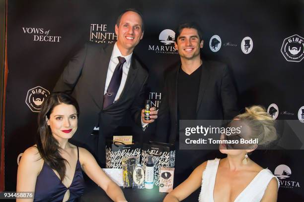 Jim Klock, Nick Waters, Ali Cobrin and Katherine Bailess attend the Red Carpet screening of "Vows of Deceit" by The Ninth House and MarVista...