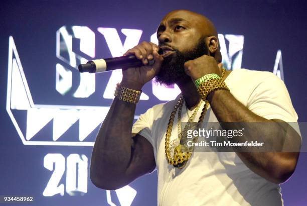 Trae tha Truth performs during the SXSW Takeover Eardummers Takeover at ACL Live at the Moody Theatre during SXSW 2018 on March 16, 2018 in Austin,...