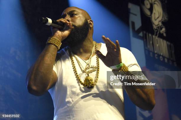 Trae tha Truth performs during the SXSW Takeover Eardummers Takeover at ACL Live at the Moody Theatre during SXSW 2018 on March 16, 2018 in Austin,...