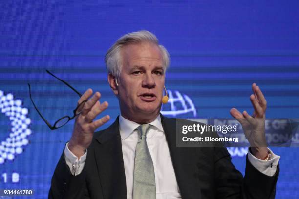 Jay Collins, vice chairman of corporate investment banking at Citigroup Inc., speaks during the Institute of International Finance G20 Conference in...