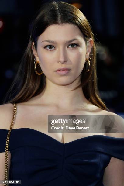 Danielle Copperman attends the European Premiere of "Ready Player One" at the Vue West End on March 19, 2018 in London, England.