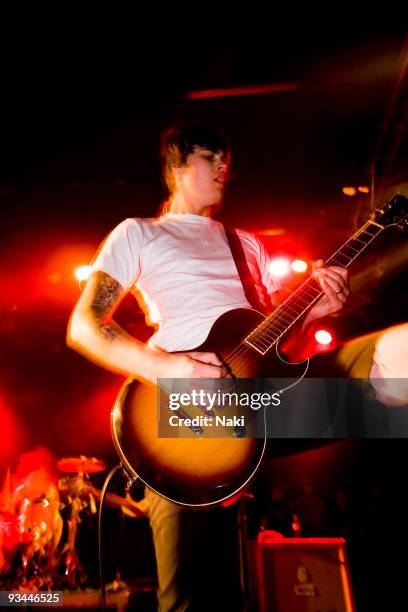 James Smith of Underoath performs on stage at Estragon on April 15th, 2009 in Bolgna, Italy. During the 'Give It A Name' tour.