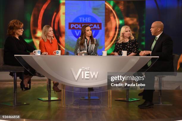 Senator Cory Booker is the guest today, Monday, March 19, 2018 on Walt Disney Television via Getty Imagess The View. The View airs Monday-Friday on...