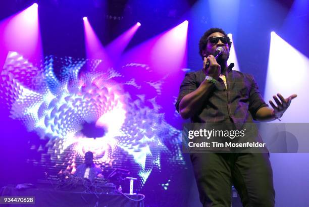 Jesse Rankins of Watch the Duck performs during the SXSW Takeover Eardummers Takeover at ACL Live at the Moody Theatre during SXSW 2018 on March 16,...