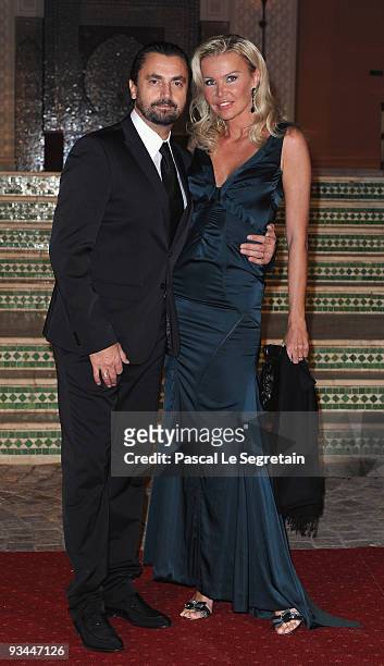 Henri and Florentine Leconte attend the Mamounia hotel inauguration on November 26, 2009 in Marrakech, Morocco.