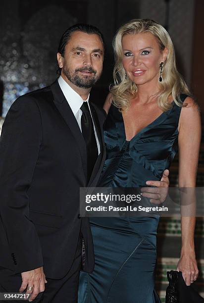 Henri and Florentine Leconte attend the Mamounia hotel inauguration on November 26, 2009 in Marrakech, Morocco.