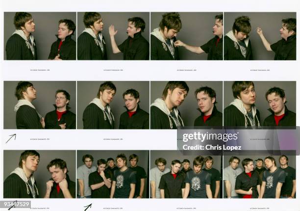 Series of images from a promotional photoshoot for rap group Silibil 'n' Brains, circa 2005. Founded by Scottish graphic design students Billy Boyd...