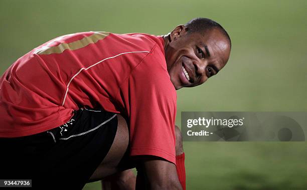 South Korea's Pohang Steelers' Brazilian striker Denilson Martins Nascimento attends a training session in Doha on October 27 on the eve of their AFC...