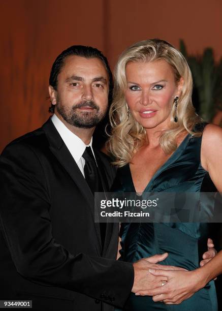 Former professional tennis player Henri Leconte and his wife Florentine attend the Gala evening to celebrate the re-opening of Hotel La Mamounia on...