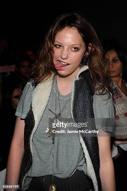Cory Kennedy attends the Charlotte Ronson Spring 2010 Fashion Show during Mercedes-Benz Fashion Week at Bryant Park on September 11, 2009 in New York...