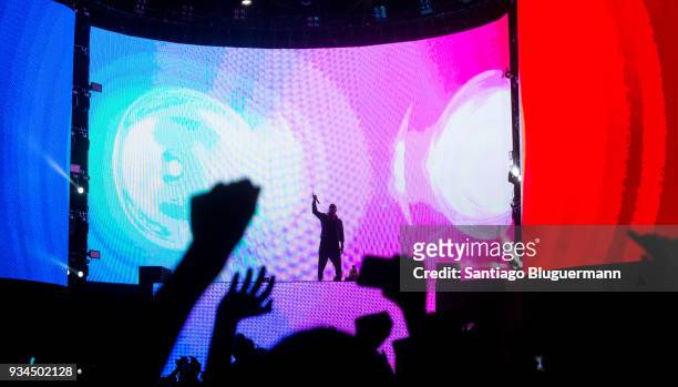 Snake performs at Perry`s stage during day two of Lollapalooza Buenos Aires 2018 at Hipodromo de San Isidro on March 17, 2018 in Buenos Aires,...
