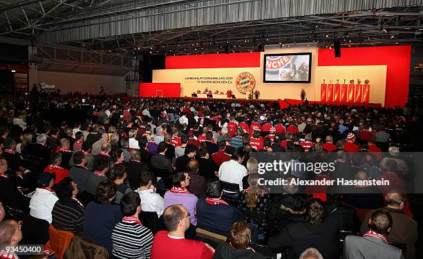 General view during the FC Bayern Muenchen general meeting at the Neue Messe Munich on November 27, 2009 in Munich, Germany.