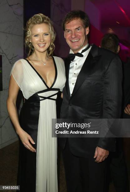 Actress Veronica Ferres and Carsten Maschmeyer attend the annual press ball 'Bundespresseball' at the Intercontinental Hotel in Berlin on November...