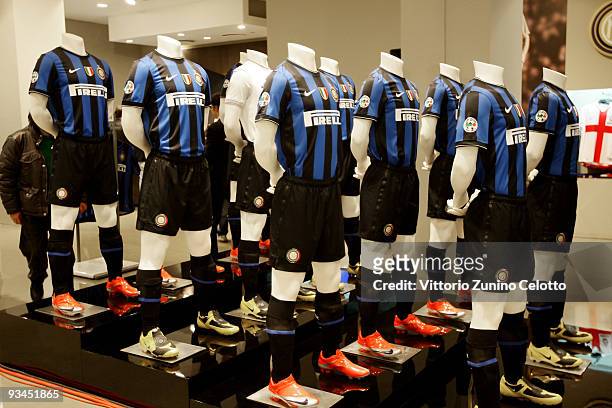 General view of the FC Inter Shop on November 27, 2009 in Milan, Italy.