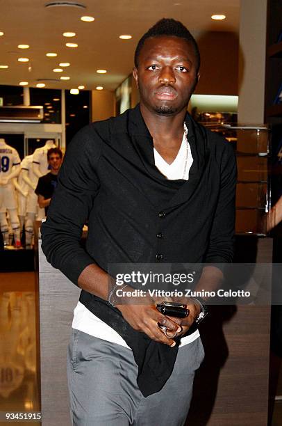 Internazionale Milan defender Sulley Muntari attends the FC Internazionale Milan Cocktail Party on November 27, 2009 in Milan, Italy.