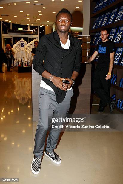 Internazionale Milan defender Sulley Muntari attends the FC Internazionale Milan Cocktail Party on November 27, 2009 in Milan, Italy.