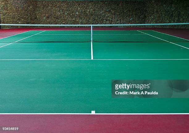 tennis court - tennisnetz stock-fotos und bilder