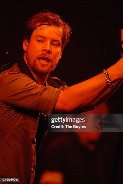 Former American Idol champion David Cook performs at the Progress Energy Center for the Arts Mahaffey Theater on November 27, 2009 in St. Petersburg,...