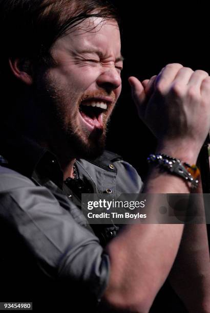 Former American Idol champion David Cook performs at the Progress Energy Center for the Arts Mahaffey Theater on November 27, 2009 in St. Petersburg,...