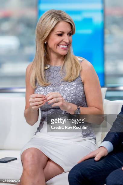 Ainsley Earhardt of Fox & Friends to discuss "Maroln Bundo's a day in the life of The Vice President" with Charlotte and Karen Pence at Fox News...