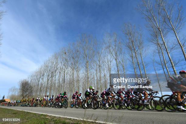 Landscape / Peloton / during the 98th Volta Ciclista a Catalunya 2018, Stage 1 a 152,3km stage from Calella to Calella on March 19, 2018 in Calella,...