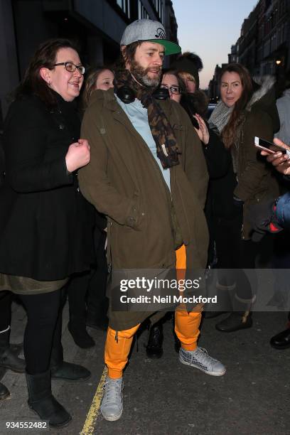 Howard Donald seen arriving at the BBC for The One Show on March 19, 2018 in London, England.