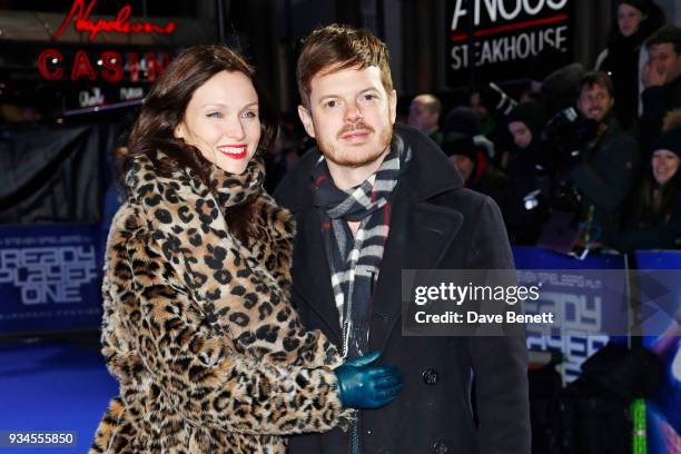 Sophie Ellis-Bextor and Richard Jones attend the European Premiere of "Ready Player One" at the Vue West End on March 19, 2018 in London, England.