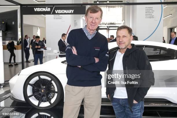 Porsche representative and development driver and four-time winner of the Monte Carlo Rally and two-time World Rally Champion Walter Roehrl and...