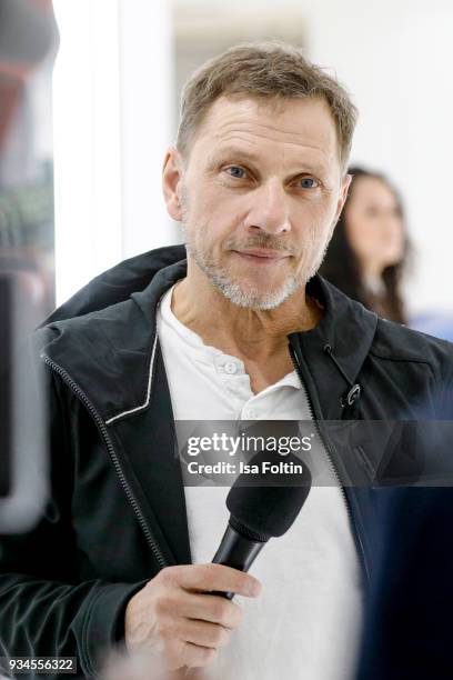 German actor and Porsche brand ambassador Richy Mueller during the Porsche exhibition preview of '70 Jahre Faszination Sportwagen' at DRIVE....