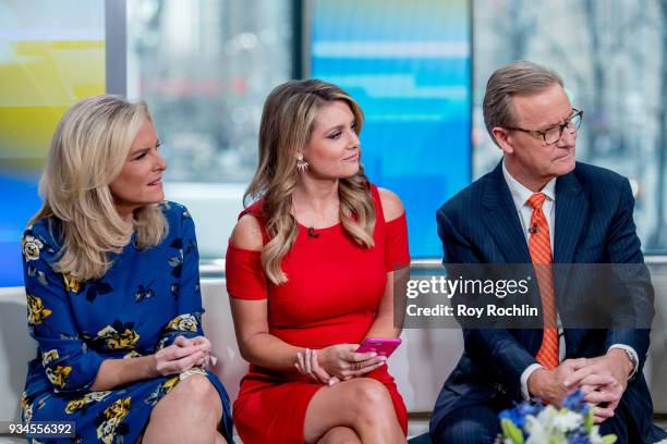 Janice Dean, Jillian Mele and Steve Doocy of Fox & Friends discusses "Maroln Bundo's a day in the life of The Vice President" with Charlotte and...