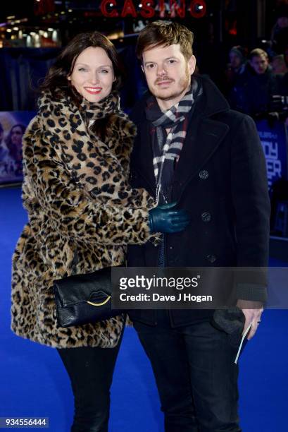 Sophie Ellis-Bextor and Richard Jones attend the European Premiere of 'Ready Player One' at Vue West End on March 19, 2018 in London, England.