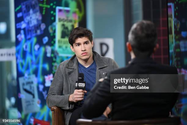 Actor Cameron Cuffe visits the Build Series to discus the new TV show "Krypton" at Build Studio on March 19, 2018 in New York City.