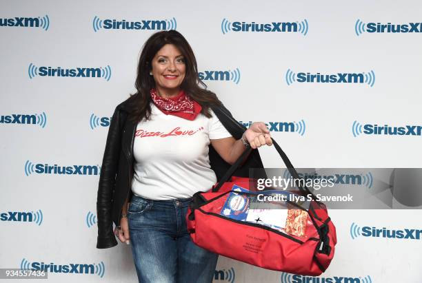 Kathy Wakile visits the SiriusXM Studios on March 19, 2018 in New York City.