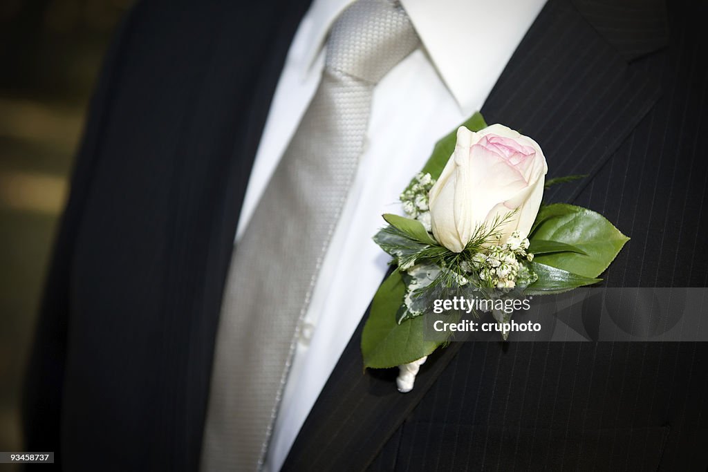 Groomsman Classic Wedding Tux close-up