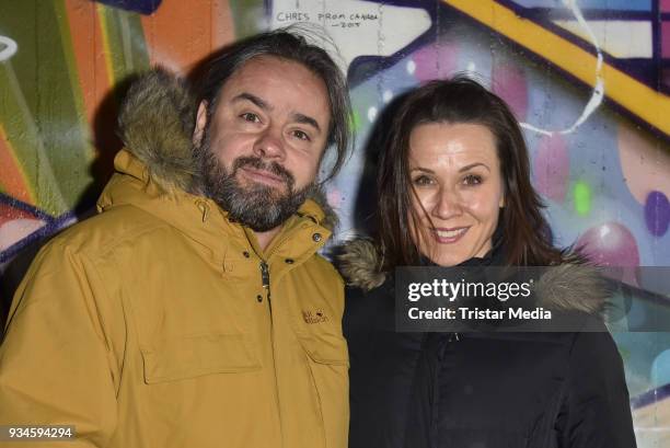 Micha Mang and Carina Sandhaus attend the Semmel Concerts Press Lunch on March 19, 2018 in Berlin, Germany.